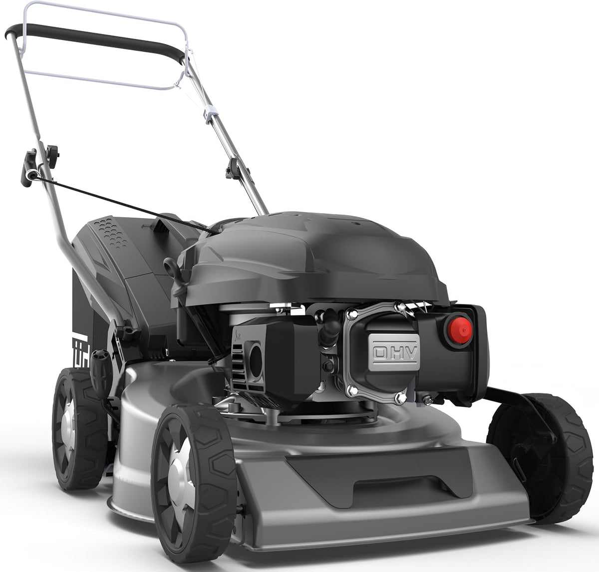 Güde Rasenmäher, 144,3 cm, 42 cm, Schwarz, Benzin mit Radantrieb und Leichtstart ³ Eco Wheeler 415 R