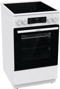 Gorenje Elektroherd, 70 Liter, 50 cm, Weiß, GEC5C 41 WG Elektro-Standherd mit Glaskeramik-Kochfeld / /