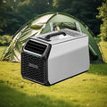 aigahealzhou Mobiles Klimagerät, 52 dB, Silber/Schwarz, Camping Klimaanlage 3500 BTU mit echtem Kompressor, tragbare Klimaanlage für Zelt
