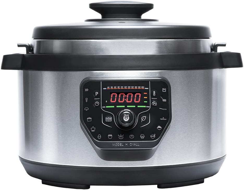 Cecotec Multikocher, 8 Liter, Schwarz, programierbarer Schnellkochtopf GM H-Oval, inteligentes Kochen, 24 Stunden programierbar