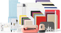 Cricut Tintenstrahldrucker, Schwarz, Explore 5 Essential Bundle + Digitale Inhalte., T-Shirts, vollfarbige Sticker