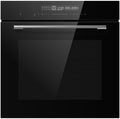 Midea Backofen, Schwarz/Silber, Einbau 7NM30TOBL, mit Teleskopauszug, 12 Funktionen mit Eco-Funktion