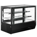 Wohnzimmerschrank GGM, 700 mm, 120 L, Schwarz, Gastro Tisch-Kühlvitrine