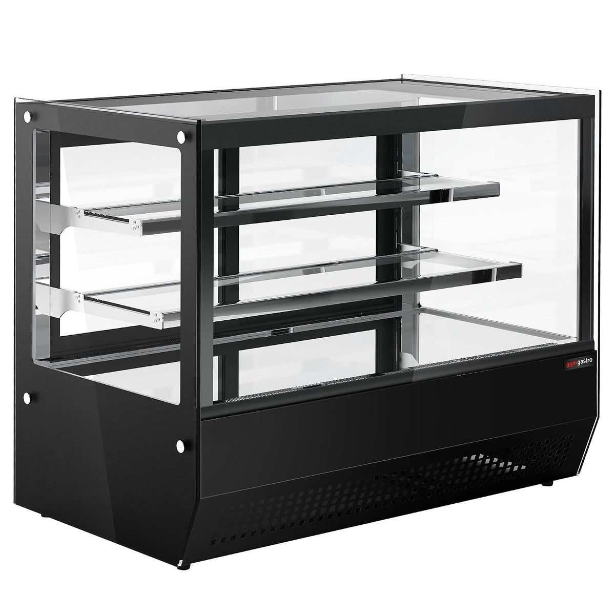 Wohnzimmerschrank GGM, 700 mm, 120 L, Schwarz, Gastro Tisch-Kühlvitrine