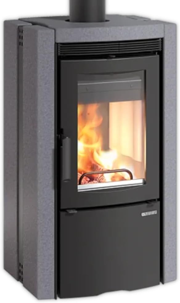 La Nordica Kaminofen, 8 kW, Schwarz/Grau, Ester 5.0, Vulkanste