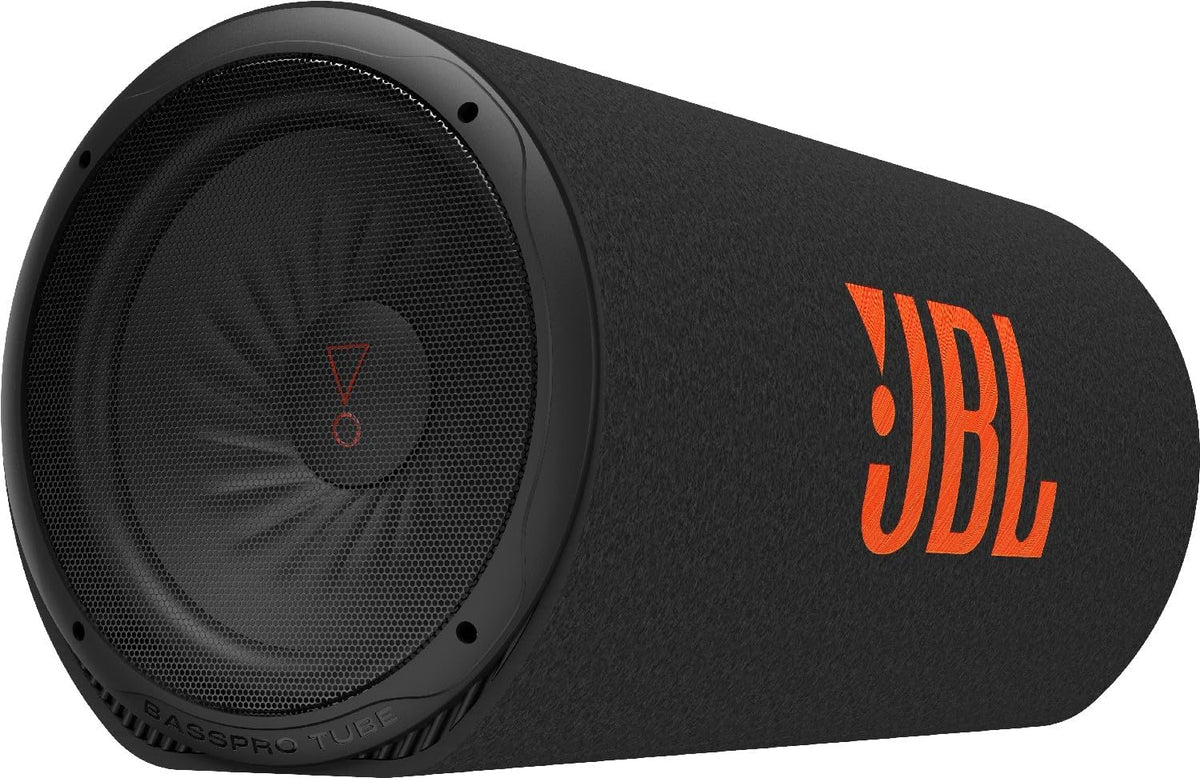 JBL Audiogerät, Schwarz/Orange, BASSPRO Go Plus mit Heimladegerät - 2 in 1: Aktiv Subwoofer