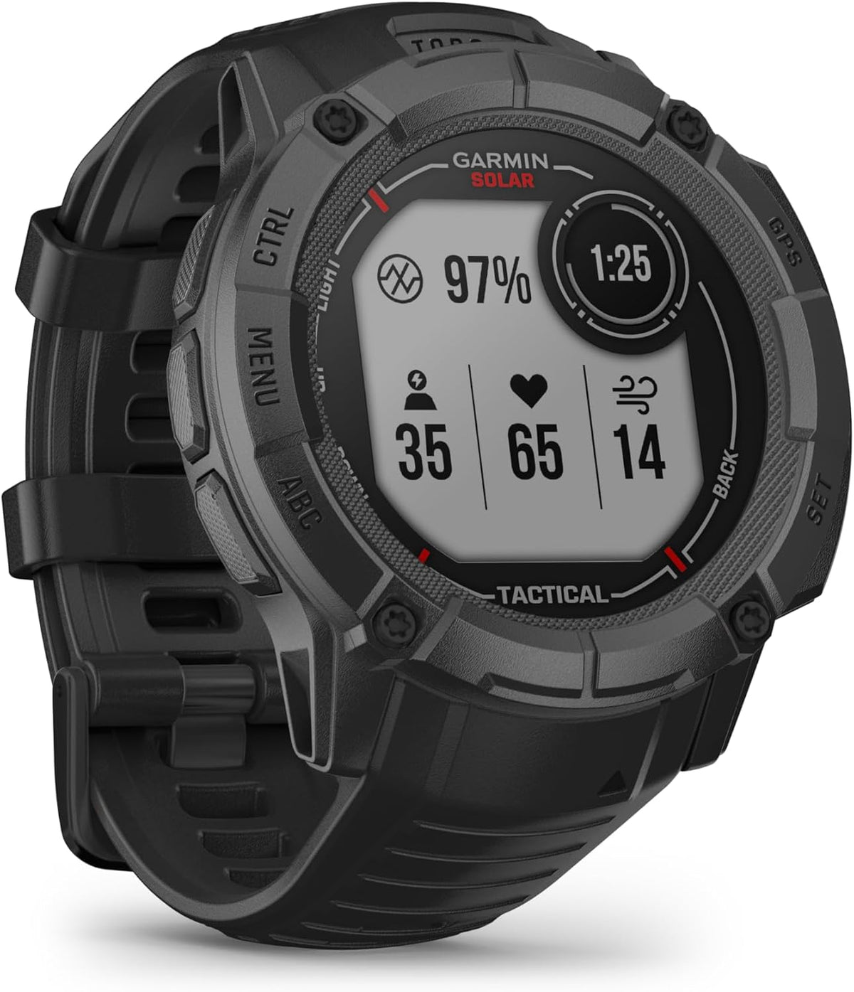 Garmin Smartwatch, 50 mm, Schwarz, Instinct 2X Solar Tactical, Multisport