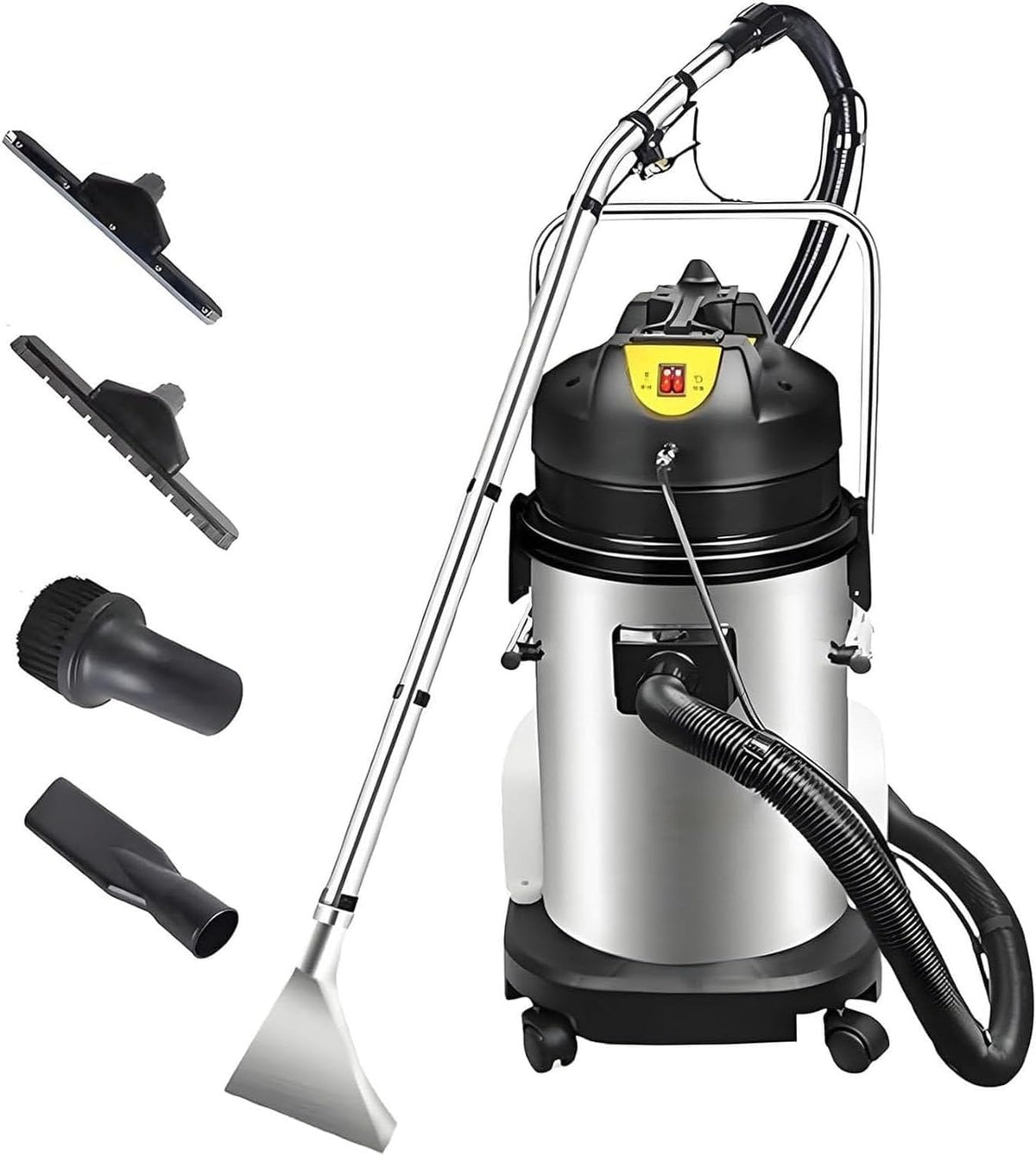 DHMYYXGS Dampfsauger für Teppichböden, 70–75 dB, 1034 W, 30 L, Schwarz, Teppichreinigungs Maschine, Carpet Cleaner