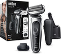 Braun Elektrorasierer, Braun/silber, Series 7 Rasierer Herren mit 360° Anpassung, & Präzisionstrimmer, Reinigungsstation