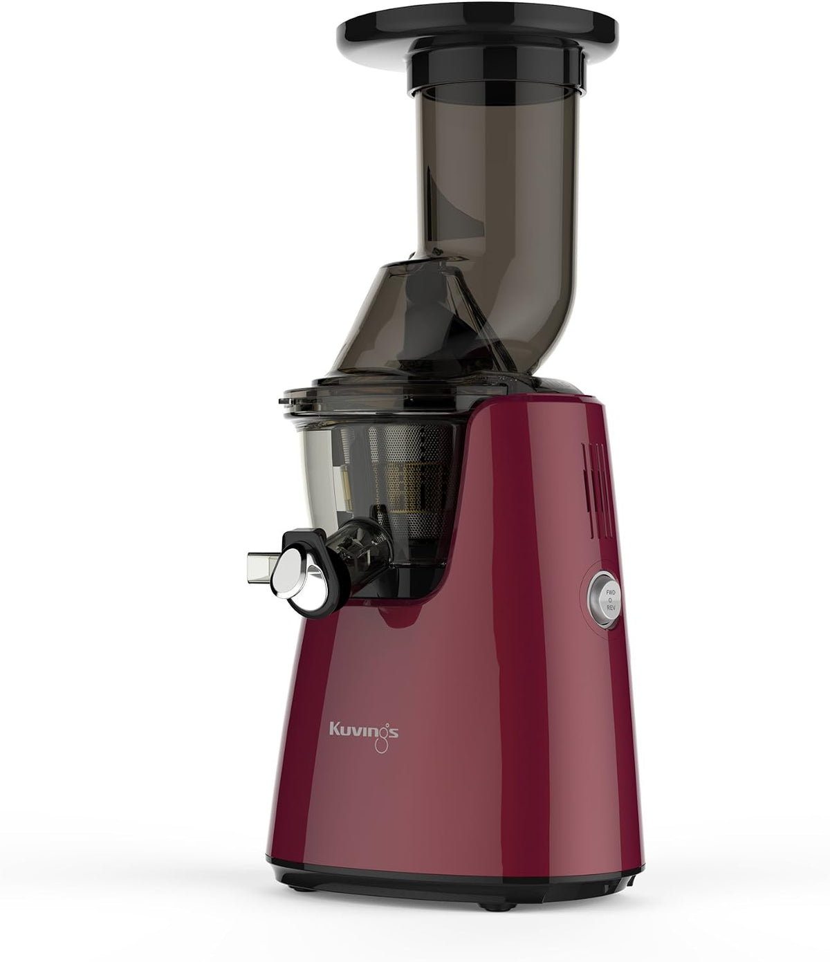 kuvings Mastizier-Entsafter mit einer Schnecke, Rot, Whole Slow Elite C7000P Entsafter