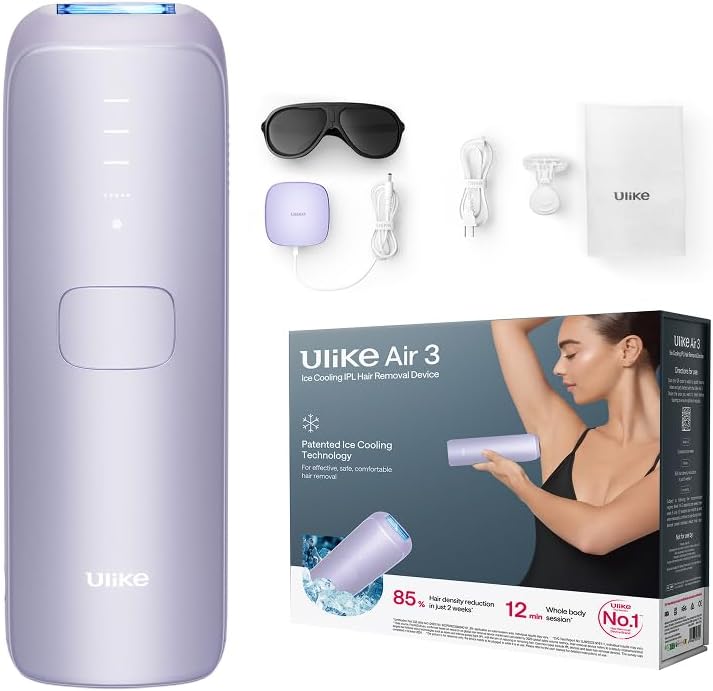 Ulike Systeme, Violett, Air 3 IPL Geräte Haarentfernung für Gesicht und Körper zu, Alternative zur Laserhaarentfernung