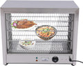 Wohnzimmerschrank Warmhaltevitrine, 64x34x53 cm, 800 W, Grau, Catering Heiße Theke Wärmeschrank Speisenwärmer Essen