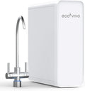 Ecoviva Monitor, Weiß, Umkehrosmoseanlage Untertisch, 6000 Liters Wasserfiltersystem, Reduziert TDS, 2.5:1 Rein zum Abfluss