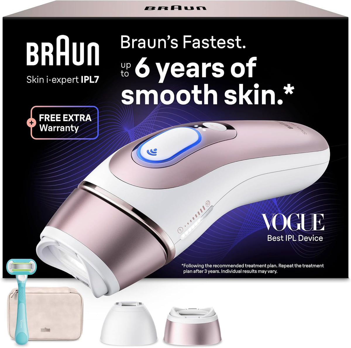 Braun Systeme, Braun, Smart IPL Geräte Haarentfernung Skin i·expert 7, PL7211, Rosegold