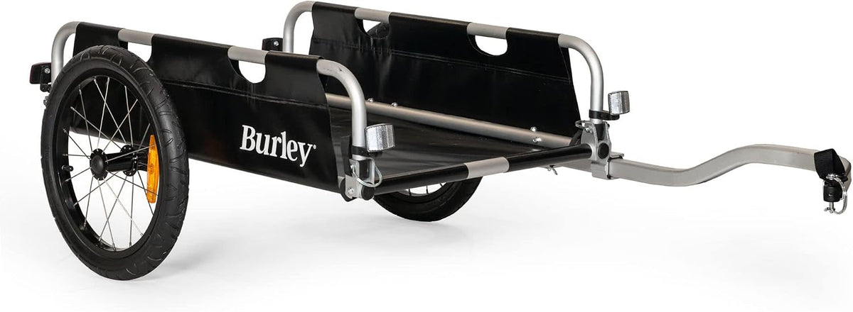 Burley Fahrrad, Schwarz, Bike, Flatbed, Aluminum Utility Cargo Bike Trailer