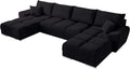 Sofa BROMARKT, 372x184x85 cm, Braun, Eck mit Schlaffunktion und Bettkasten Eckcouch