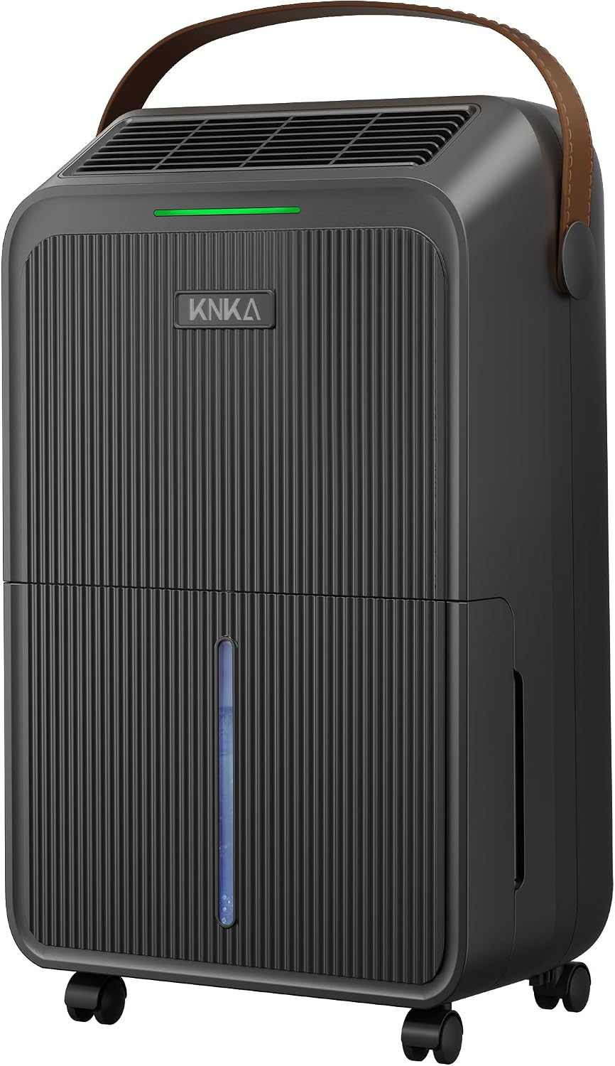 KNKA Luftentfeuchter, 16 L, Grau, /Tag Entfeuchter Gunmetal- Edles Design