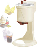 XygZythror Eismaschine, 1000 ml, PP + Aluminium, Schwarz, Automatische Kleine, Soft Serve Maker, FüR Die Schnelle HeimwerkerküChe