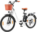 ttgo Fahrrad, 26 Zoll, 14,5 Ah, 18 Ah, 36 V, Aluminiumlegierung, Weiß/Schwarz/Orange, Bike