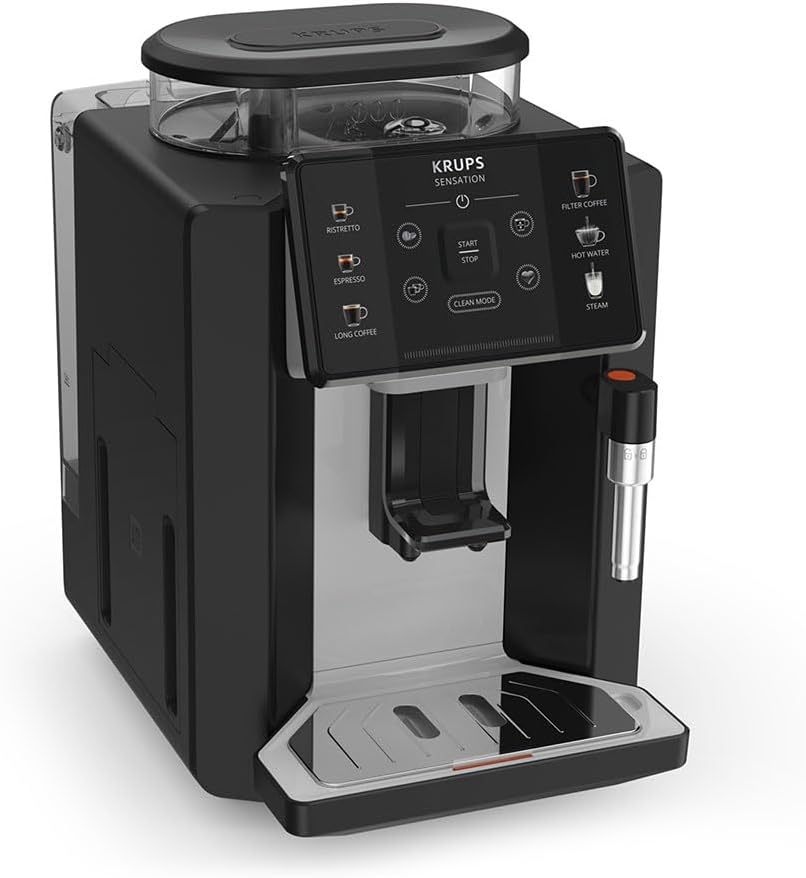 KRUPS Kaffeevollautomat, Schwarz, Sensation C10 EA910A10 Cafetera Superautomática