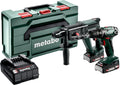metabo Akkuschrauber, 2.0 Ah, 165 L, 18 V, Grün/Schwarz, Akku-Combo Set 2.3.2- - Bohrschrauber BS 18, Kombihammer KH 18 LTX 24 - Inkl. 2 x Akkupack
