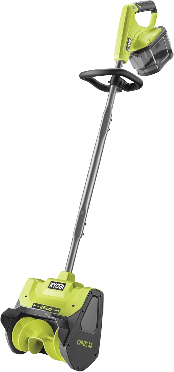 RYOBI Schneefräse, 25 cm, 18 V, Grün/Grau/Schwarz, ONE+ Akku‐ RY18ST25A‐0, Räumbreite, ohne Akku und Ladegerät