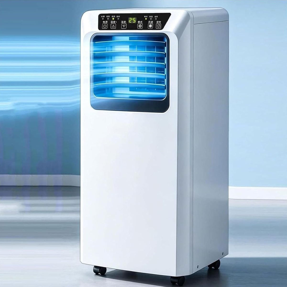 JJENXYYDS Mobiles Klimagerät, ABS, Weiß, Mobile Klimaanlage mit Abluftschlauch 7000/9000 BTU