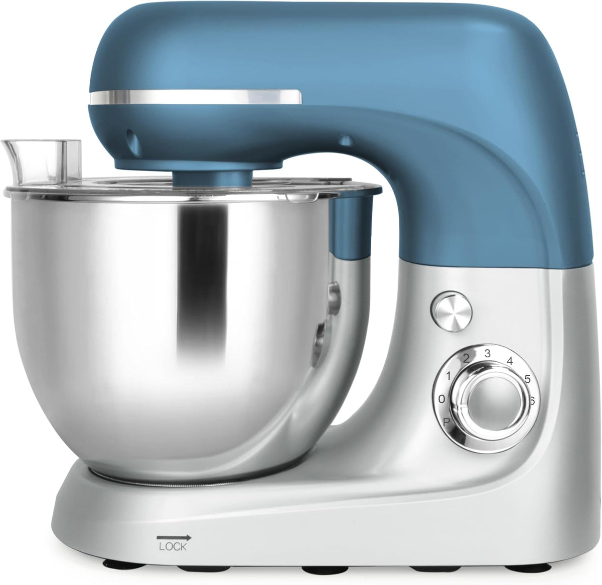 Tognana Universalküchenmaschinen, 5,3 L, Blau/Silber, Iridea, Aluminium-Edelstahl, Zuckerpapier