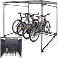 WIELS Fahrrad, 190x188x190 cm, schwarz, garage 4 Fahrräder - unterstand - Metall schuppen